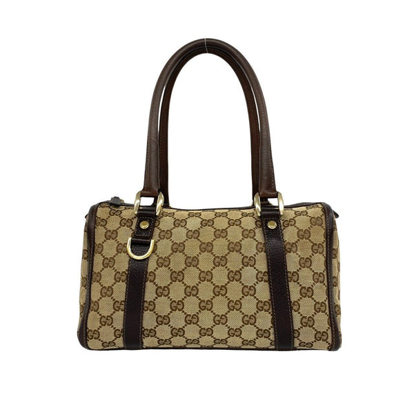 Gucci GG Canvas Leather Handbag