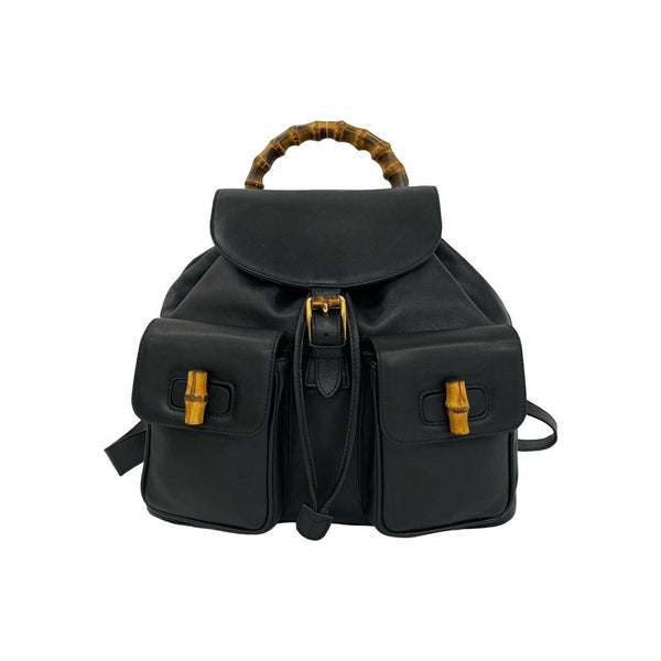 Gucci Bamboo Leather Backpack