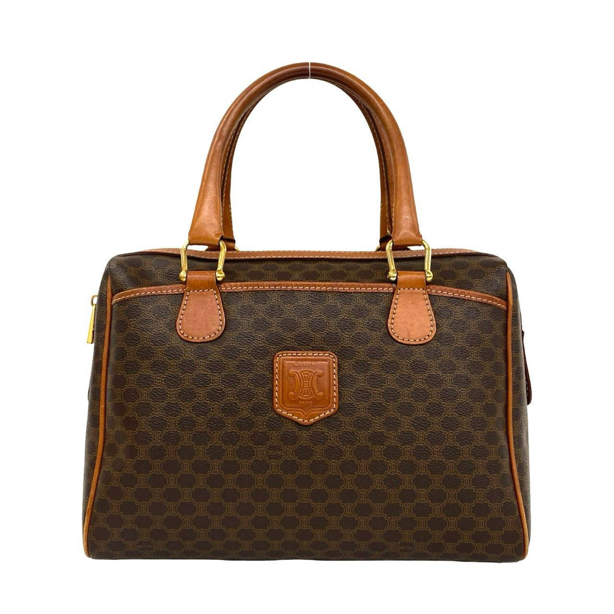 Celine Macadam Triomphe Leather Handbag