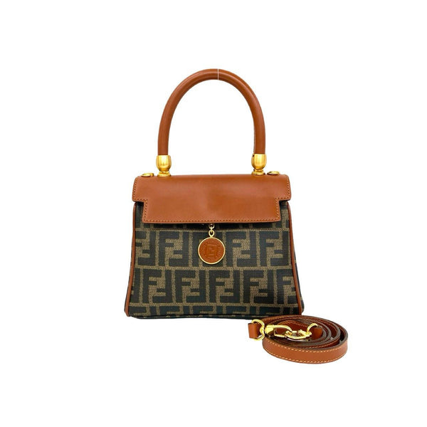 Fendi Zucca PVC Leather 2way Bag