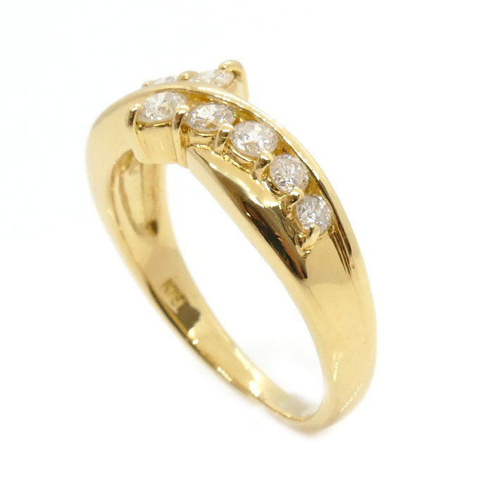 K18YG Yellow Gold Diamond Ring