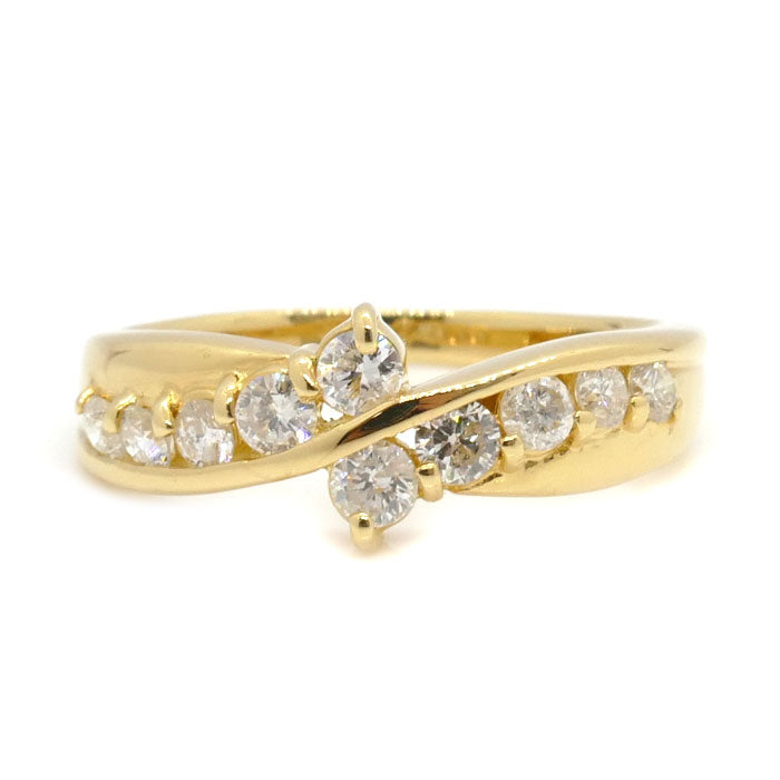 K18YG Yellow Gold Diamond Ring