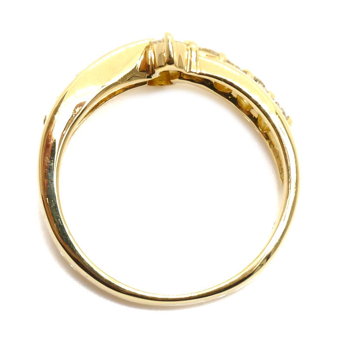 K18YG Yellow Gold Diamond Ring