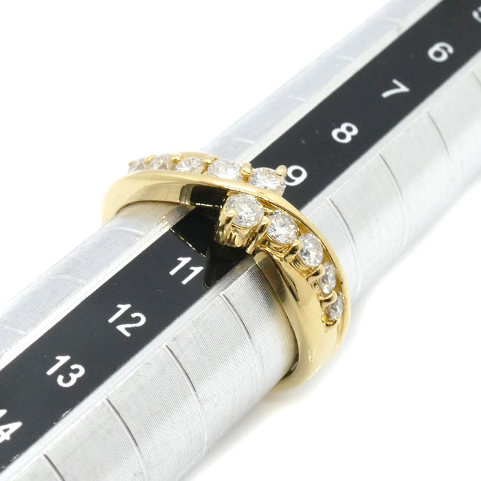 K18YG Yellow Gold Diamond Ring