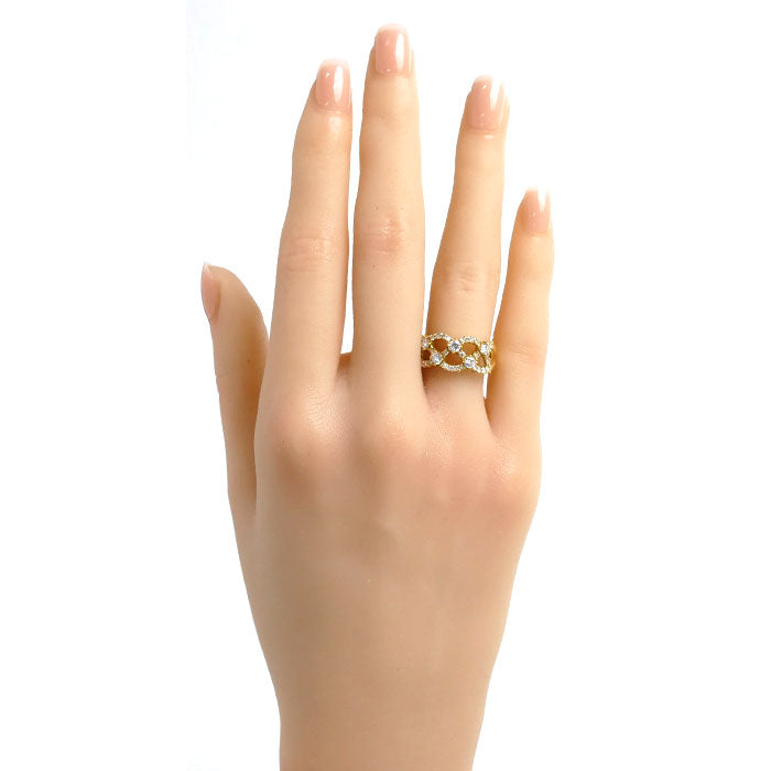 K18YG Yellow Gold Diamond Ring