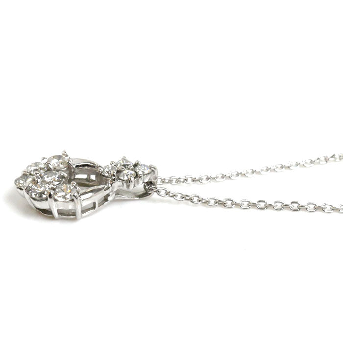 K18WG White Gold Diamond Necklace