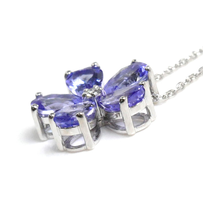 K18WG White Gold Tanzanite Necklace