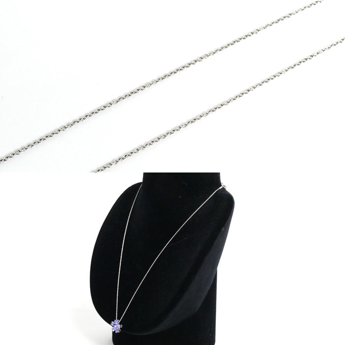 K18WG White Gold Tanzanite Necklace