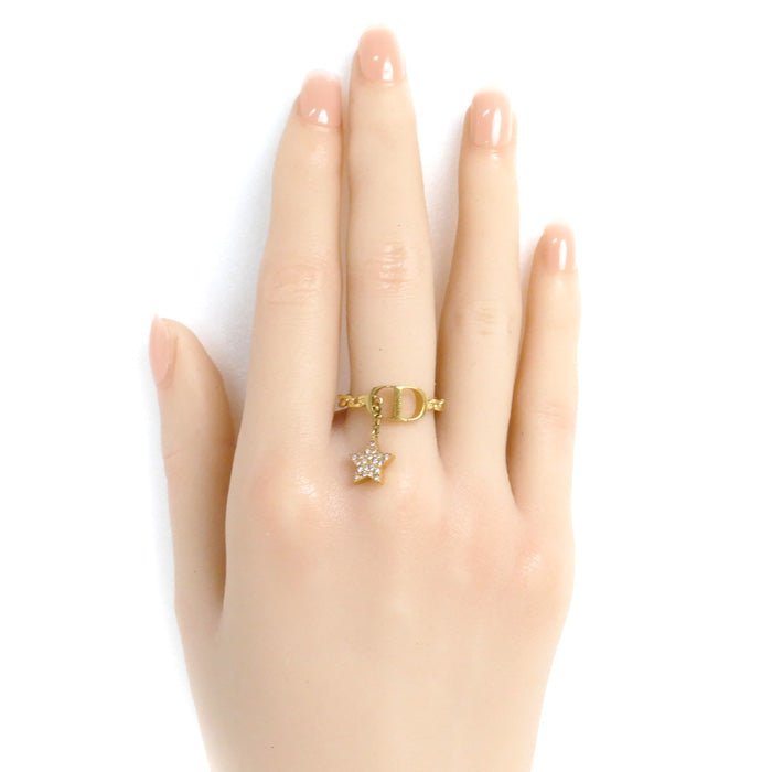 Dior PETIT CD Star Charm Ring R0903PMTCY