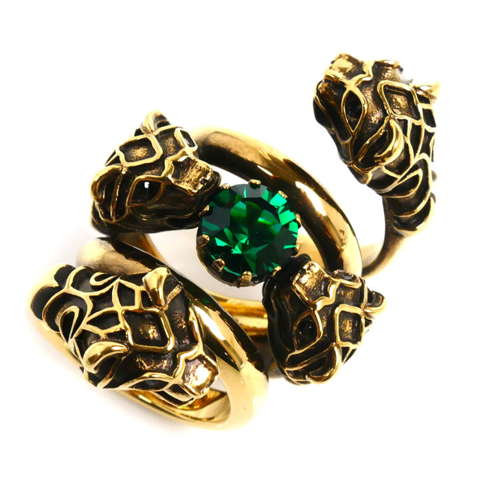 Gucci Tiger Head Double Wrap Ring 401983