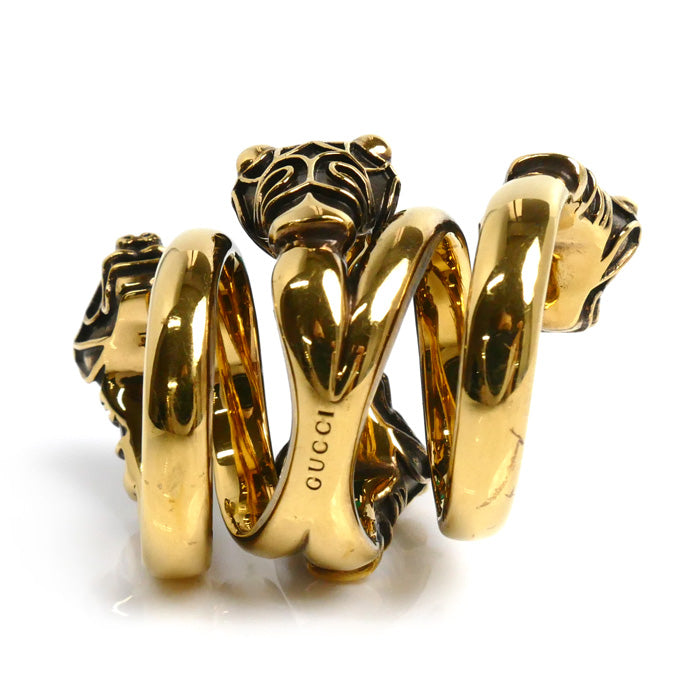 Gucci Tiger Head Double Wrap Ring 401983