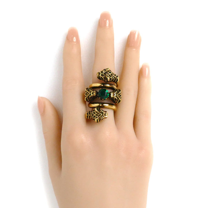 Gucci Tiger Head Double Wrap Ring 401983