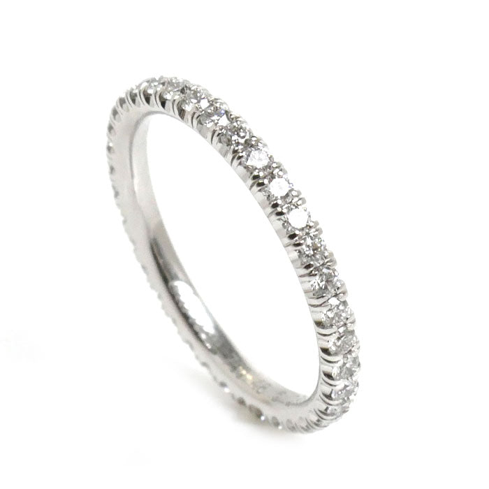 Cartier K18WG White Gold Diamond Eternity Ring