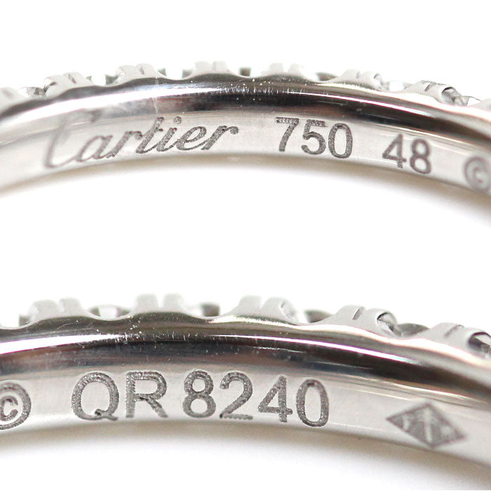 Cartier K18WG White Gold Diamond Eternity Ring