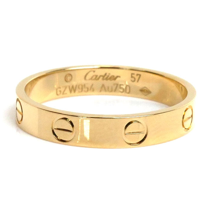 Cartier Yellow Gold Mini Love Ring B4085057