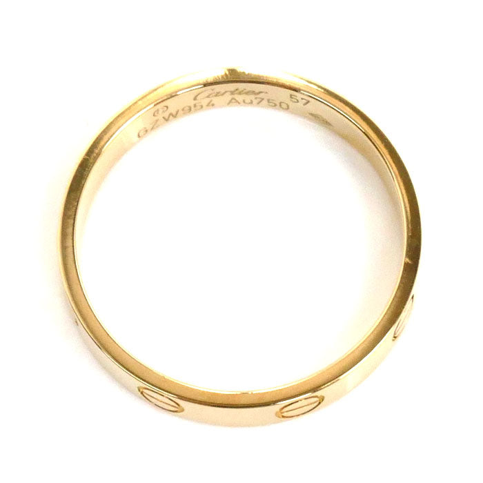 Cartier Yellow Gold Mini Love Ring B4085057