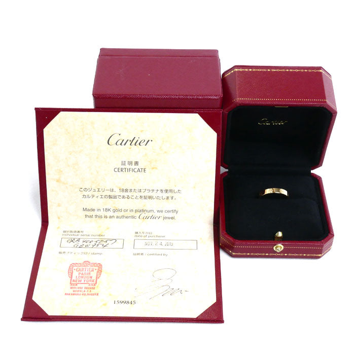 Cartier Yellow Gold Mini Love Ring B4085057