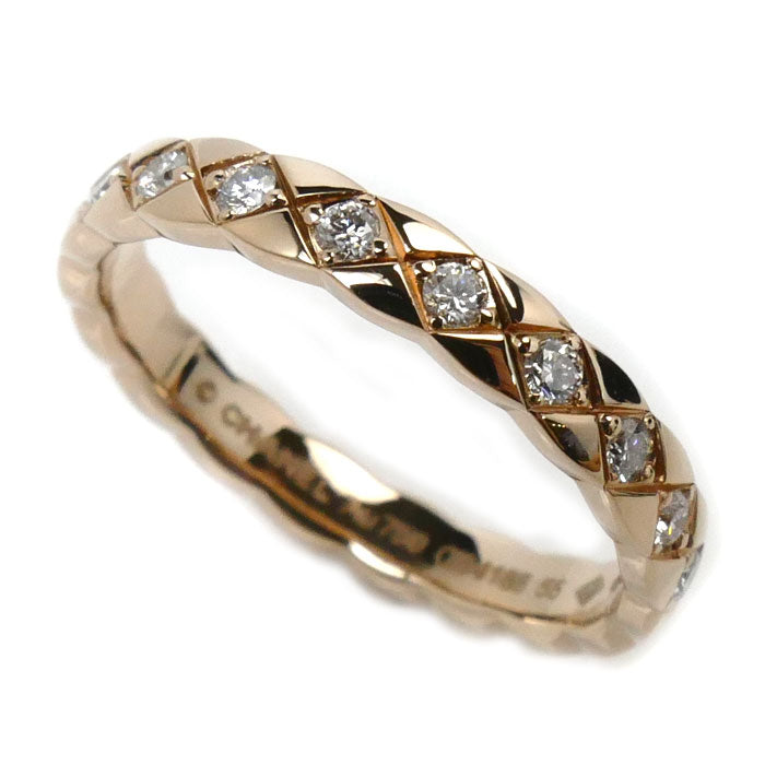 Chanel Pink Gold Diamond Coco Crush Ring