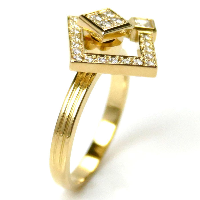 WALTHAM K18YG Yellow Gold Diamond Ring