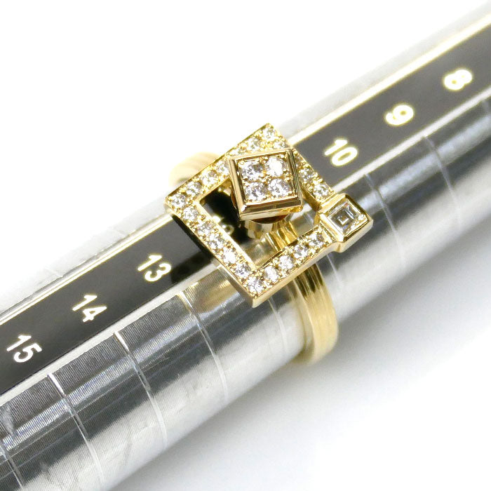 WALTHAM K18YG Yellow Gold Diamond Ring