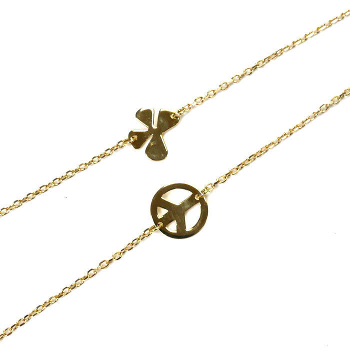 TOUS K18YG Yellow Gold Long Necklace