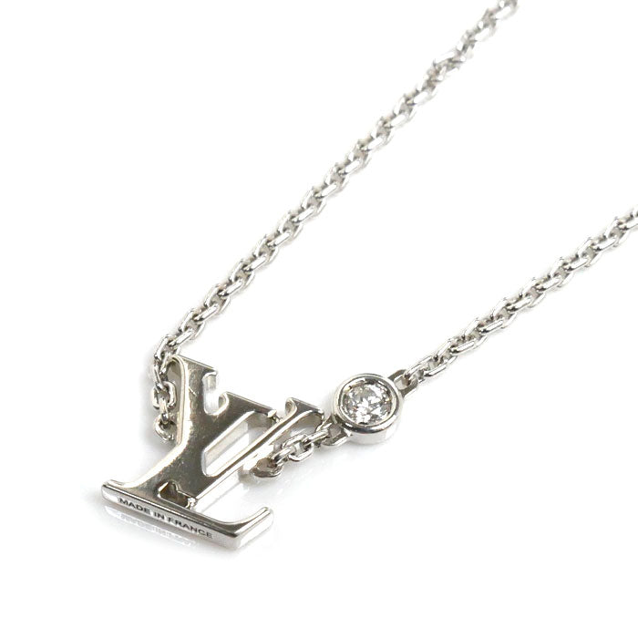 Louis Vuitton White Gold Pendant Necklace