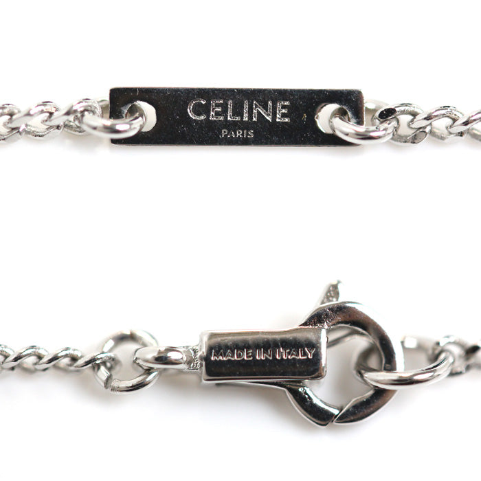 Celine Crystal Brass Triomphe Necklace