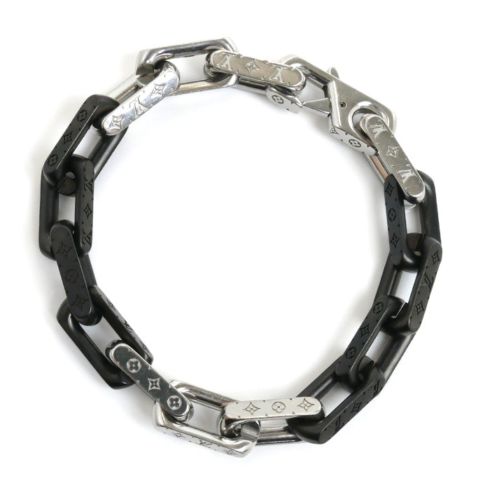 Louis Vuitton Stainless Steel Monogram Chain Bracelet M00687