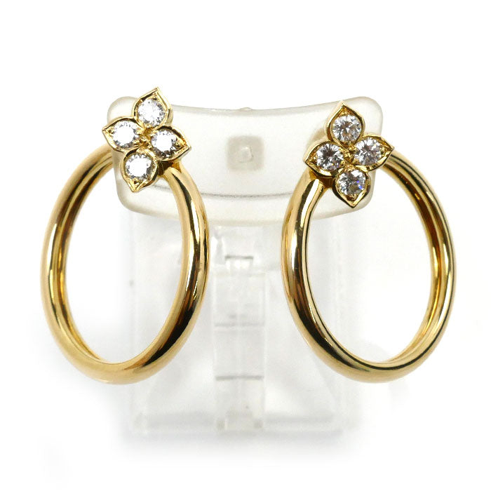 Cartier Yellow Gold Diamond Earrings