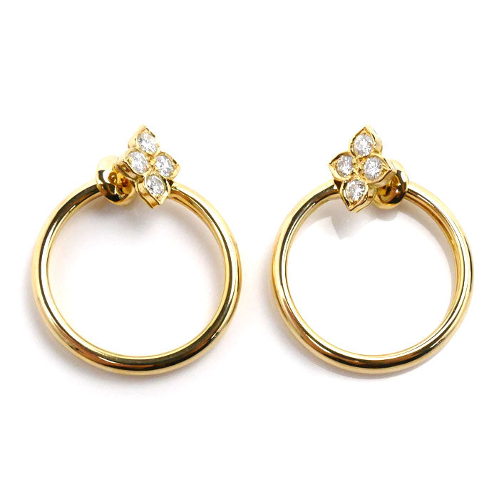 Cartier Yellow Gold Diamond Earrings