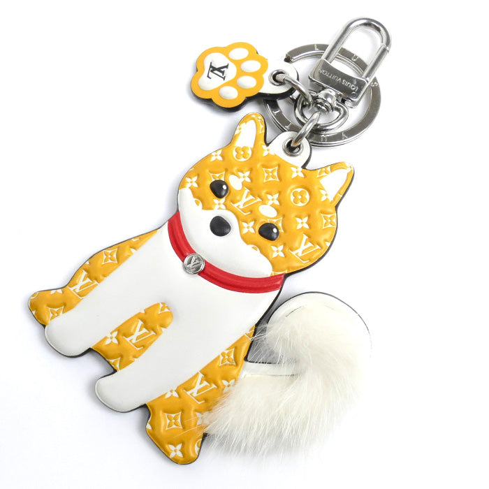 Louis Vuitton Monogram Keychain Shiba Inu M01199