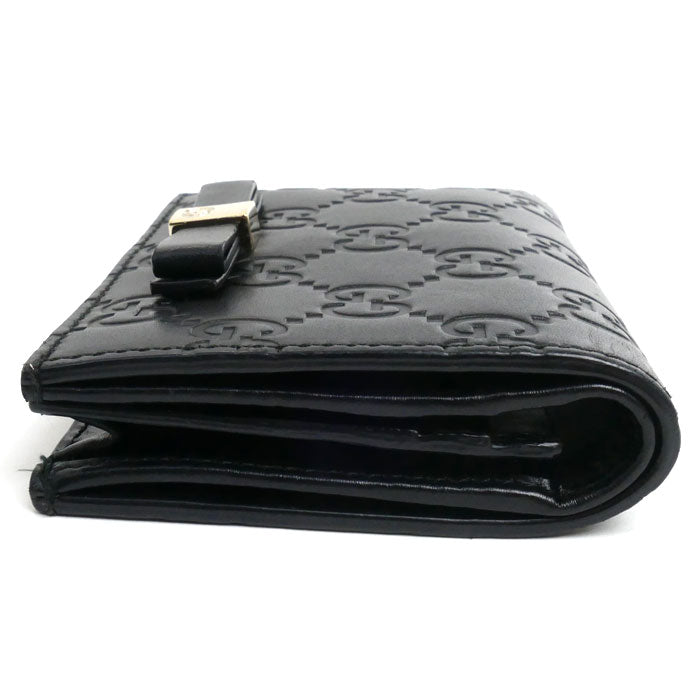 Gucci Ribbon Card Case Black 406924