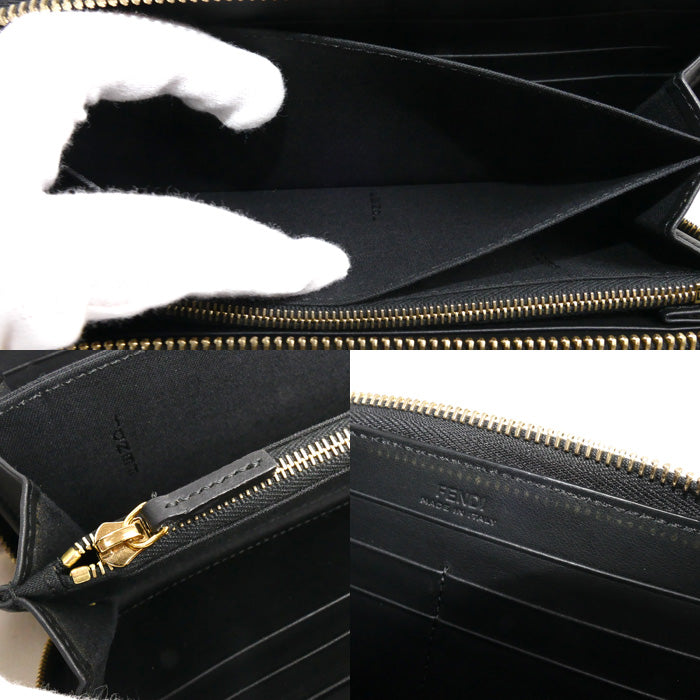 Fendi Bugs Eye Monster Leather Wallet