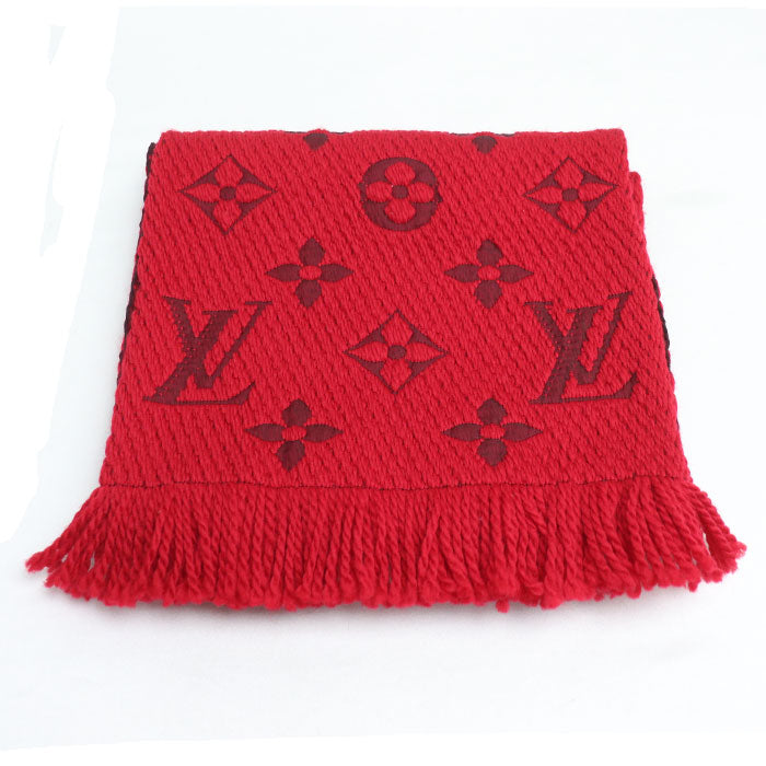 Louis Vuitton Logo Mania Scarf Ruby M72432