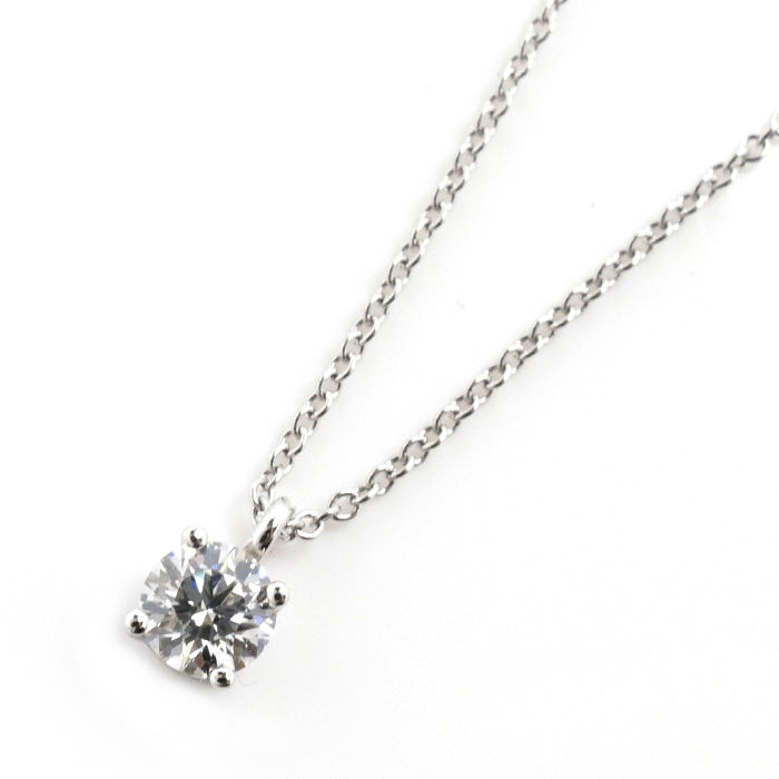 Tiffany & Co Platinum Diamond Solitaire Necklace