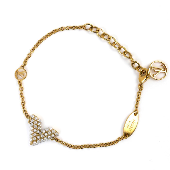 Louis Vuitton Metal Essential V Pearl Bracelet