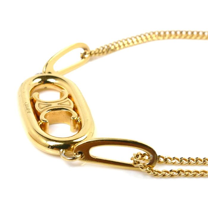 Celine Brass Gold Finish Triomphe Bracelet