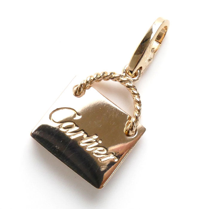 Cartier Pink Gold Shopping Bag Charm Pendant