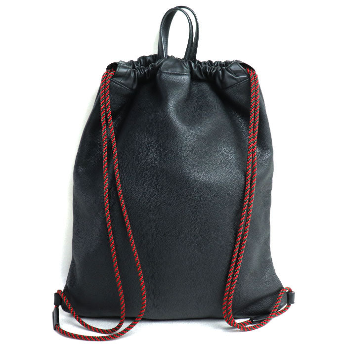 Gucci Leather Drawstring Backpack Black 516639