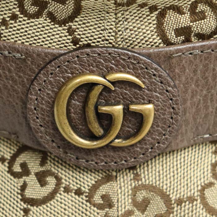 Gucci GG Canvas Bucket Fedora Hat Beige Brown