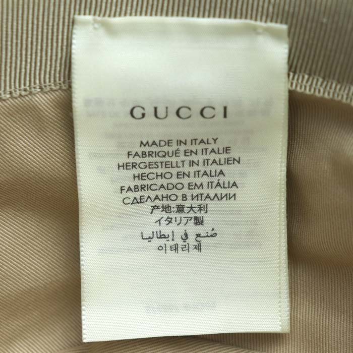 Gucci GG Canvas Bucket Fedora Hat Beige Brown