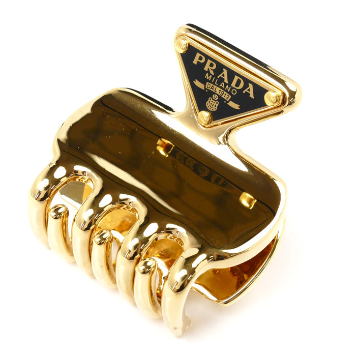 Prada Metal Logo Hair Clip Barrette