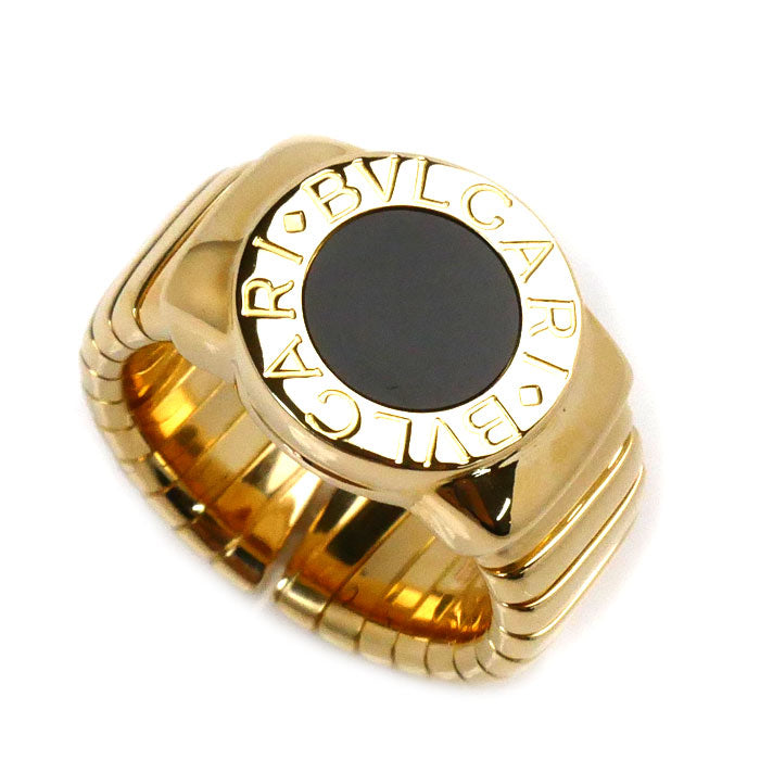 Bvlgari Yellow Gold Onyx Ring 9.5