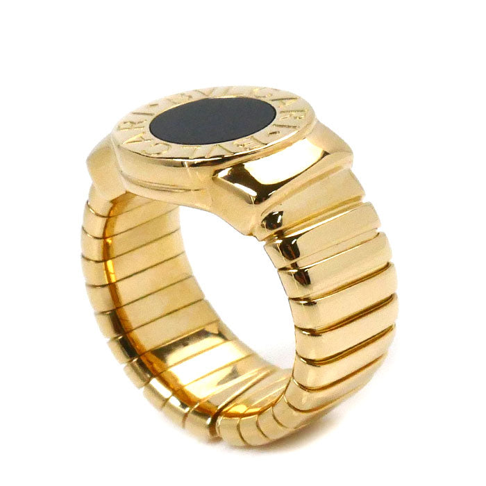 Bvlgari Yellow Gold Onyx Ring 9.5