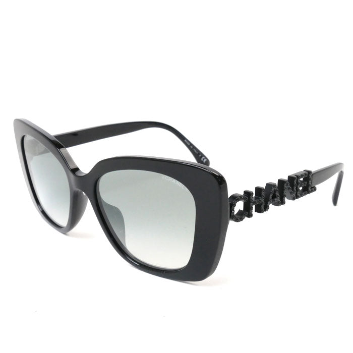 Chanel Rhinestone Sunglasses Black 5422-B-A