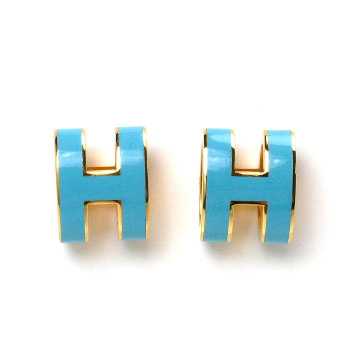 Hermes Pop Ash Mini H Motif Earrings