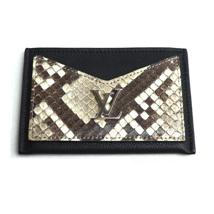 Louis Vuitton Python Card Case Black N97001