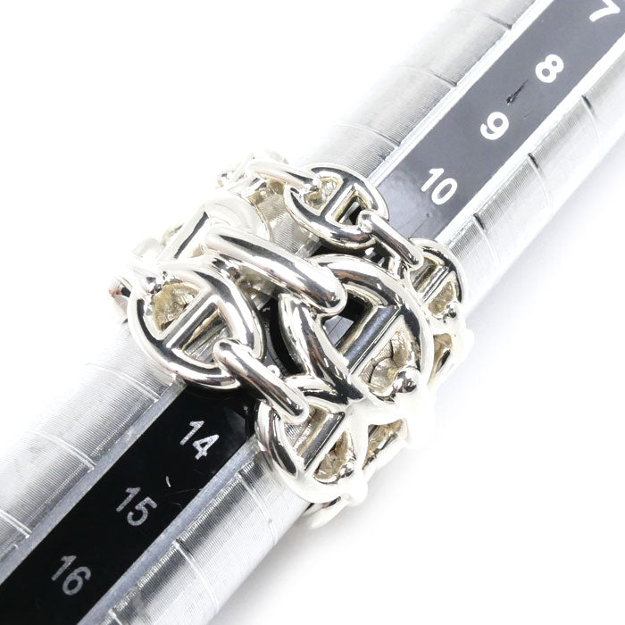 Hermes Silver 925 Chain d'Ancre GM Ring