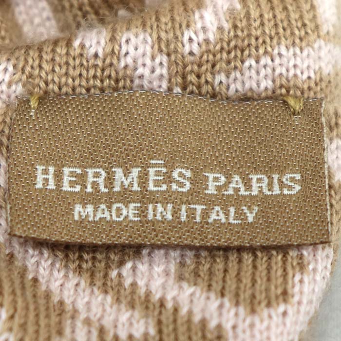 Hermes Cashmere Silk Hair Accessory Scrunchie