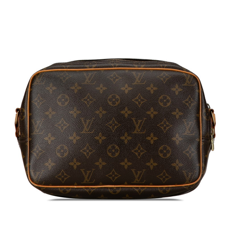 Louis Vuitton Monogram Reporter PM Shoulder Bag M45254 Brown PVC Leather in Very Good Condition